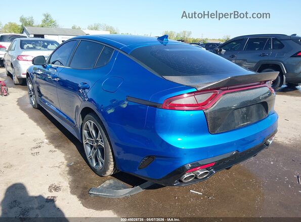 KNAE45LC9J6030591 2018 KIA STINGER Blue 