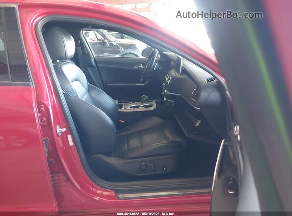 KNAE55LC6J6010909 2018 KIA STINGER Red Vista interior delantera