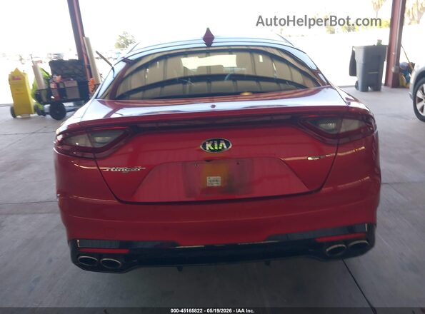 KNAE55LC6J6010909 2018 KIA STINGER Red 