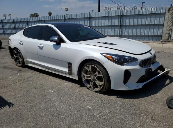 KNAE55LC7L6073696 2020 KIA STINGER White Przód prawy