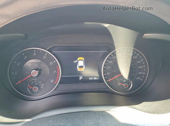 KNAE55LC7L6073696 2020 KIA STINGER White Widok zestawu wskaźników