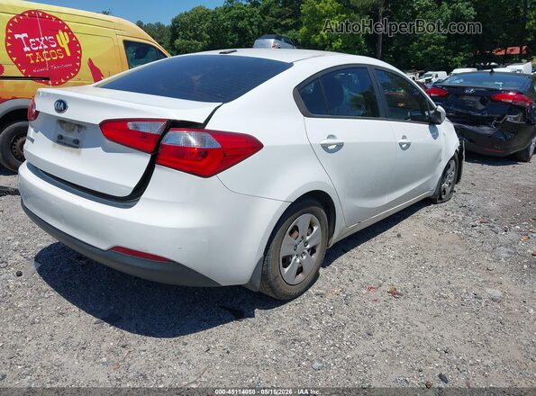 KNAFK4A63G5576206 2016 KIA FORTE White 