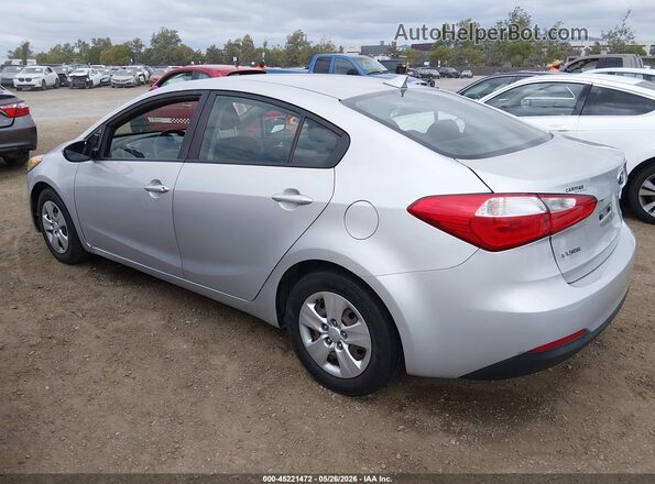 KNAFK4A68G5573852 2016 KIA FORTE Silver Հետևի ձախ