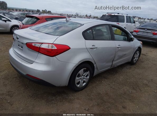 KNAFK4A68G5573852 2016 KIA FORTE Silver Հետևի աջ
