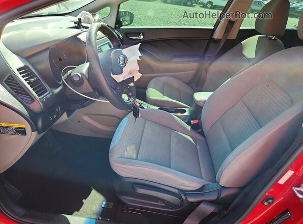 KNAFX4A61G5588775 2016 KIA FORTE Red 