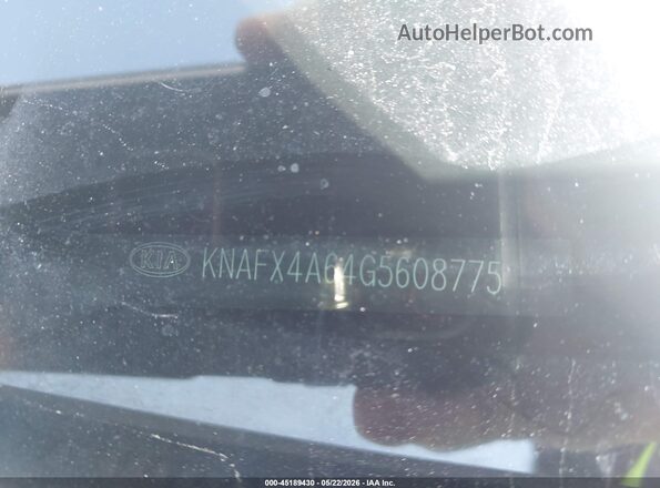KNAFX4A64G5608775 2016 KIA FORTE Silver 