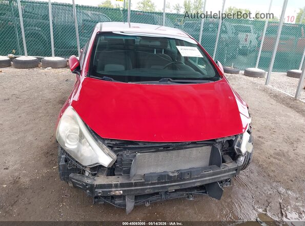 KNAFX4A6XG5527067 2016 KIA FORTE Red უკანა სალონის ხედი
