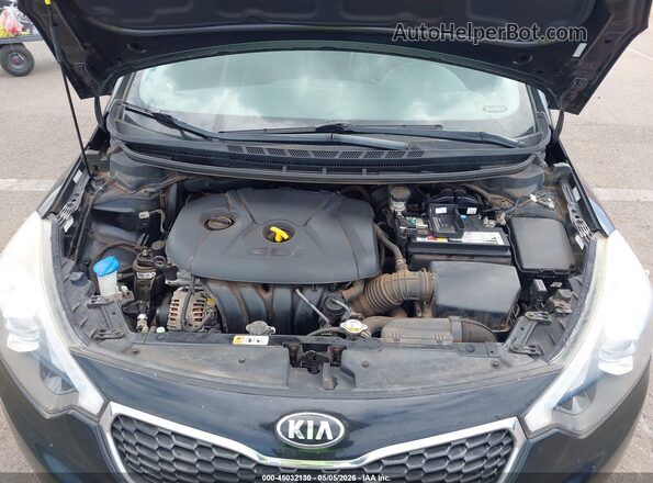 KNAFX5A87G5601276 2016 KIA FORTE Black Вид ззаду