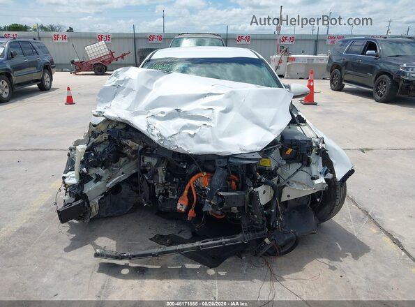 KNAGT4LC0H5008517 2017 KIA OPTIMA HYBRID White Instrument cluster view