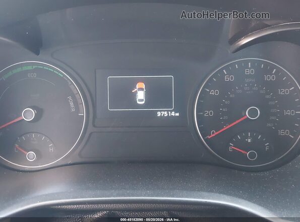 KNAGT4LE2H5014479 2017 KIA OPTIMA HYBRID Black უკანა სავარძლების ხედი