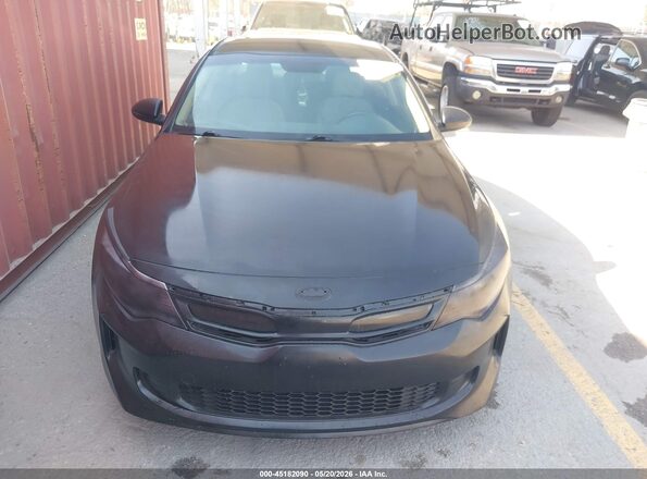 KNAGT4LE2H5014479 2017 KIA OPTIMA HYBRID Black წინა პანელის ხედი