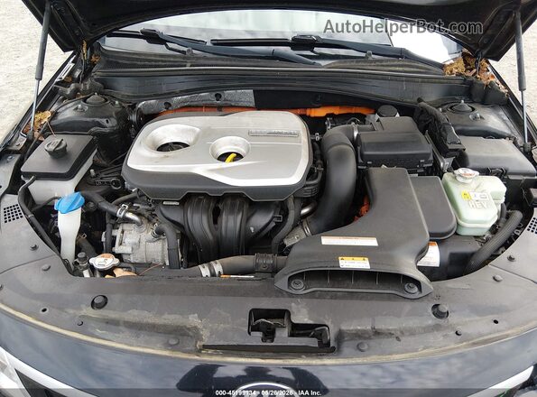 KNAGT4LE3H5014698 2017 KIA OPTIMA HYBRID Black უკანა ხედი