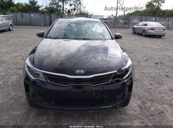 KNAGT4LE3H5014698 2017 KIA OPTIMA HYBRID Black ხელსაწყოთა პანელის ხედი