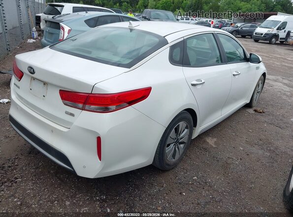 KNAGT4LE5H5012399 2017 KIA OPTIMA HYBRID White Tył prawy