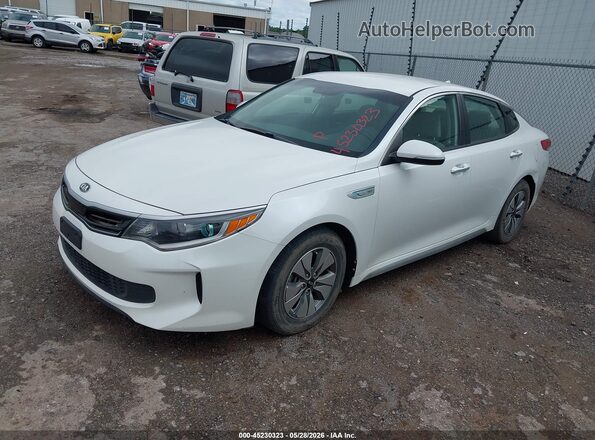 KNAGT4LE5H5012399 2017 KIA OPTIMA HYBRID White Przód lewy