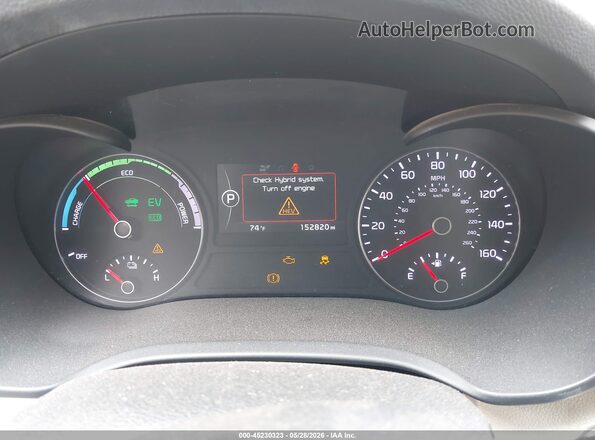 KNAGT4LE5H5012399 2017 KIA OPTIMA HYBRID White Widok tylnych siedzeń