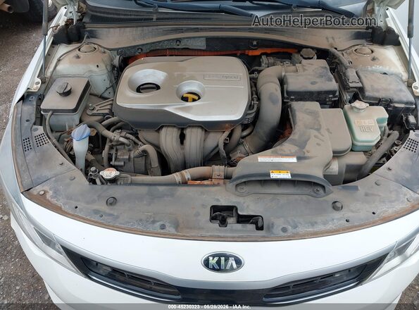 KNAGT4LE5H5012399 2017 KIA OPTIMA HYBRID White Widok z tyłu