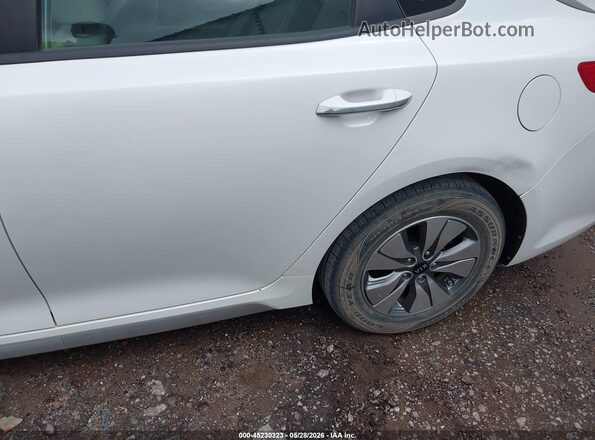 KNAGT4LE5H5012399 2017 KIA OPTIMA HYBRID White Widok z przodu