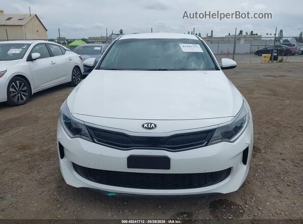KNAGT4LE7H5013456 2017 KIA OPTIMA HYBRID White Vista del cuadro de instrumentos