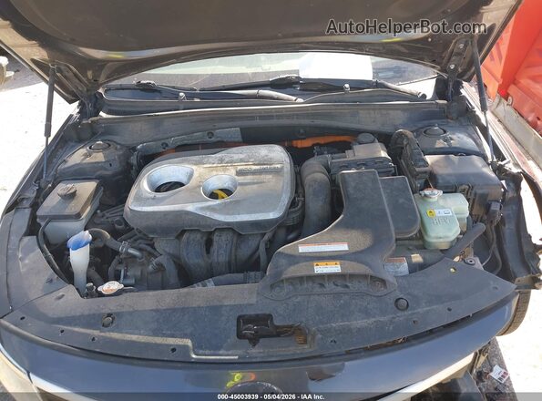 KNAGT4LEXH5016349 2017 KIA OPTIMA HYBRID Gray Вид ззаду