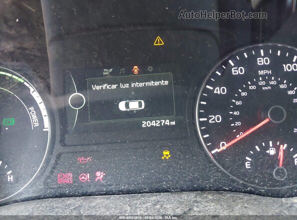 KNAGT4LEXH5016349 2017 KIA OPTIMA HYBRID Gray Вид задніх сидінь