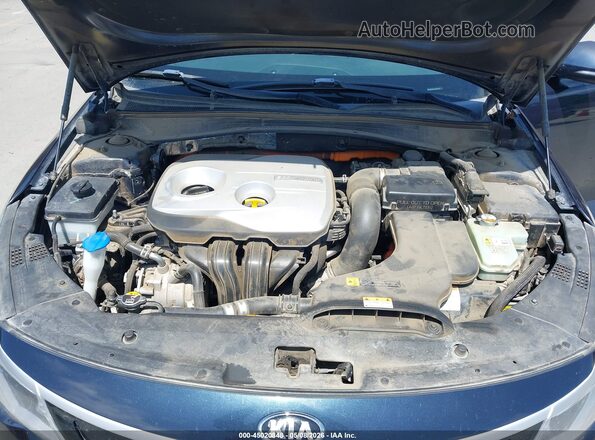 KNAGU4LE0J5020705 2018 KIA OPTIMA HYBRID Blue უკანა ხედი
