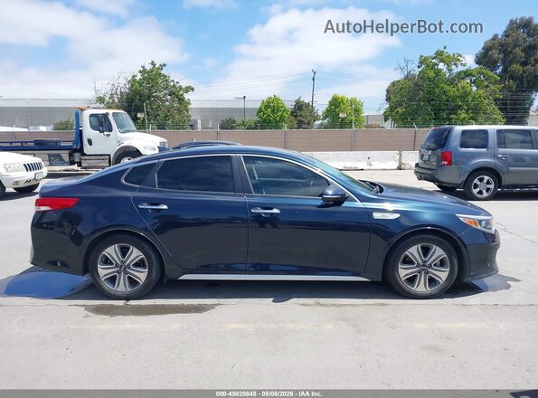 KNAGU4LE0J5020705 2018 KIA OPTIMA HYBRID Blue უკანა სალონის ხედი