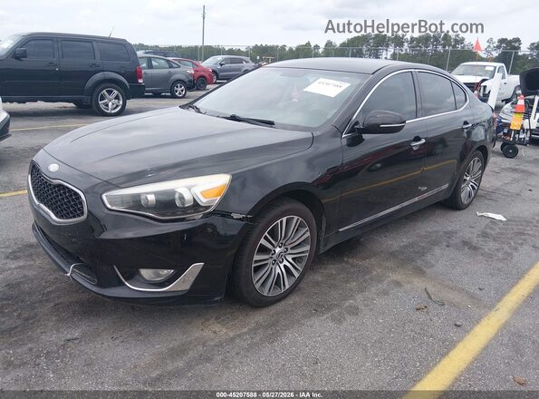 KNALN4D74G5215503 2016 KIA CADENZA Black Przód lewy