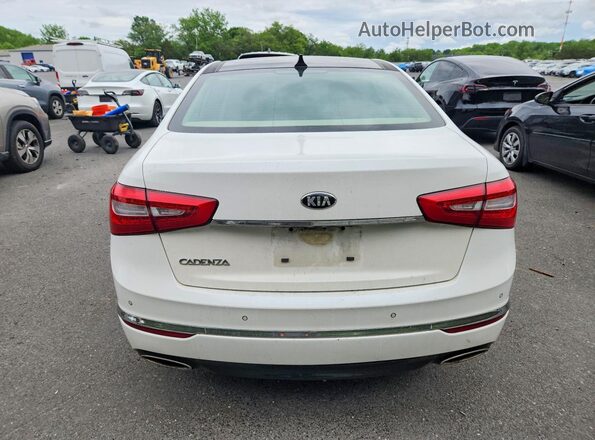 KNALN4D79G5206229 2016 KIA CADENZA White Вид ззаду