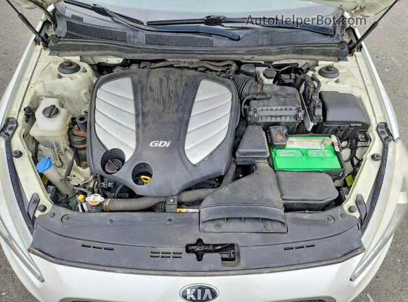 KNALN4D79G5206229 2016 KIA CADENZA White Вид задньої частини салону