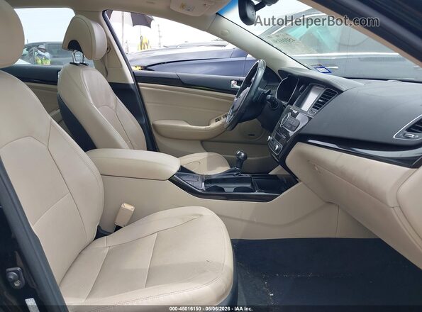 KNALN4D7XG5206630 2016 KIA CADENZA Black Вид салону спереду