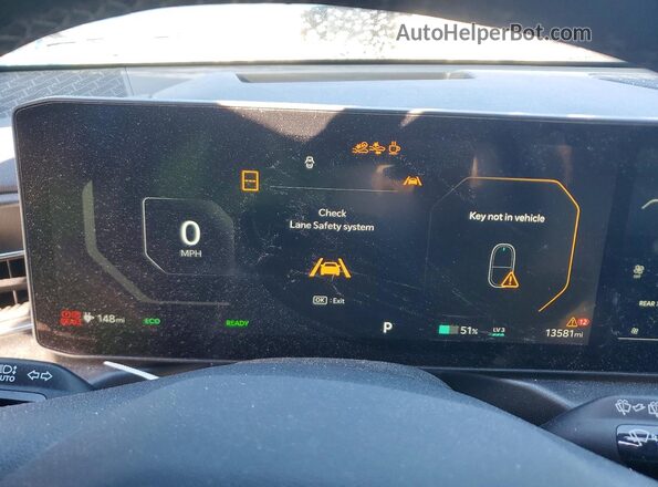 KNDAEFS53R6036342 2024 KIA EV9 Blue Instrument cluster view
