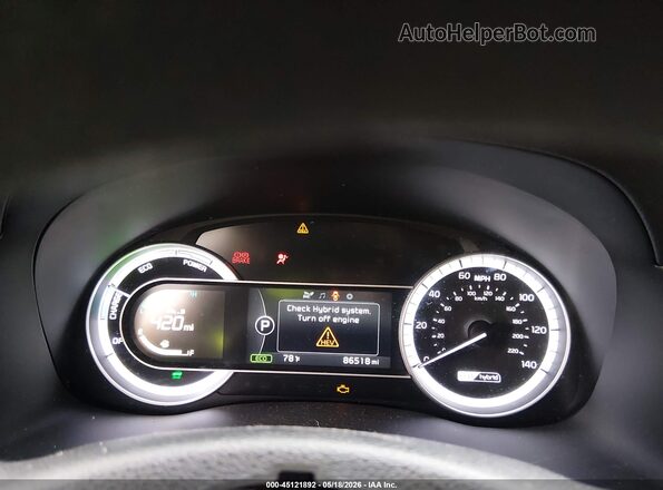 KNDCB3LC2H5079023 2017 KIA NIRO Синий Вид задних сидений
