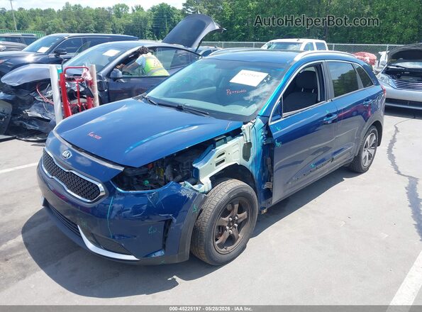 KNDCB3LC3H5080441 2017 KIA NIRO Blue Առջևի ձախ երեք քառորդ տեսարան