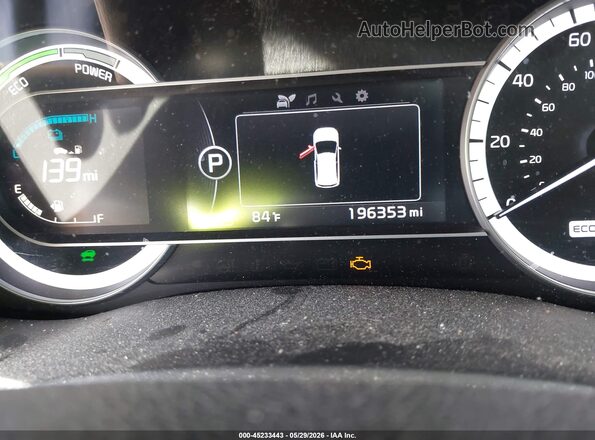 KNDCB3LC3K5253530 2019 KIA NIRO Silver უკანა სავარძლების ხედი