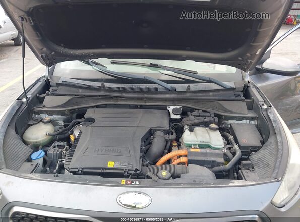 KNDCB3LC4H5070971 2017 KIA NIRO Gray Հետևի տեսք