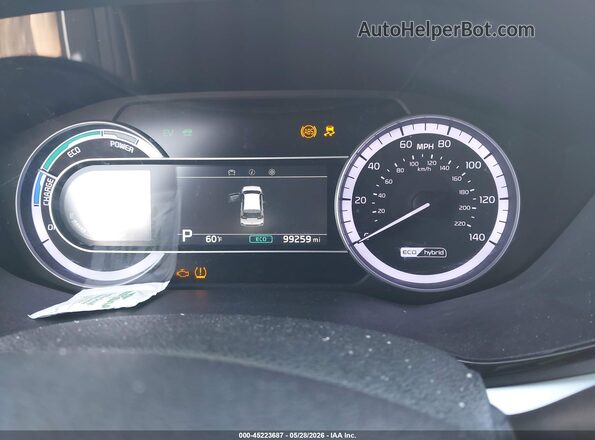 KNDCB3LC5L5367157 2020 KIA NIRO White Vista de los asientos traseros