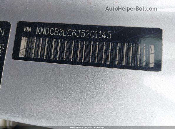 KNDCB3LC6J5201145 2018 KIA NIRO Silver ძრავის განყოფილების ხედი