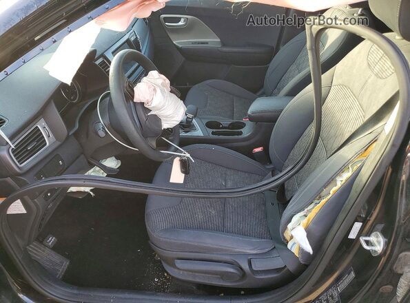 KNDCB3LC7H5080894 2017 KIA NIRO Black Widok wnętrza z przodu