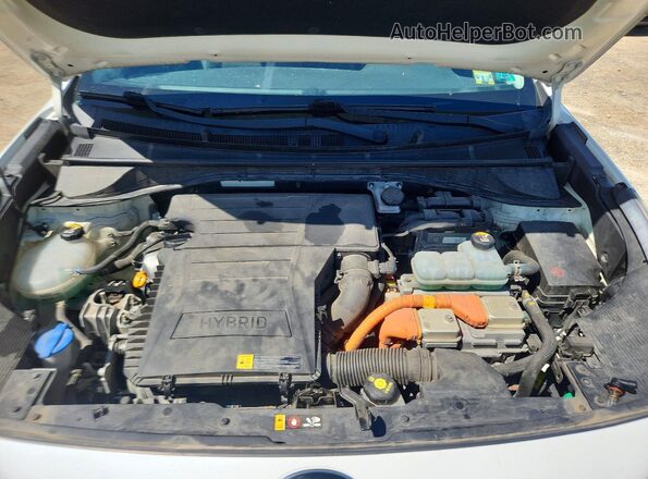KNDCB3LC7K5221213 2019 KIA NIRO White ძრავის განყოფილების ხედი