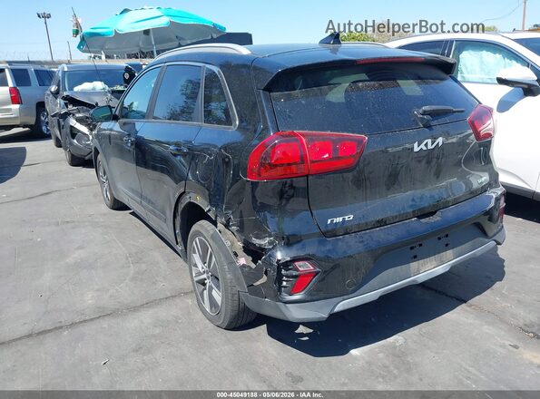KNDCB3LC7N5548411 2022 KIA NIRO Black უკანა მარცხენა