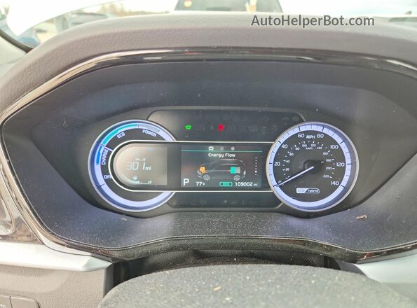 KNDCB3LC8L5424760 2020 KIA NIRO White Vista del cuadro de instrumentos