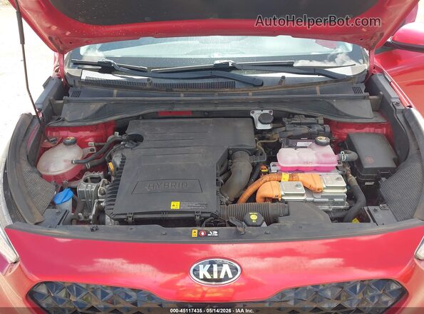 KNDCB3LCXM5479664 2021 KIA NIRO Red Widok z tyłu