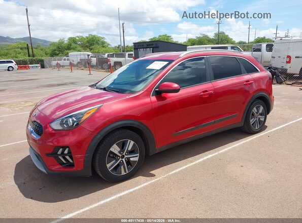 KNDCB3LCXM5479664 2021 KIA NIRO Red Przód lewy