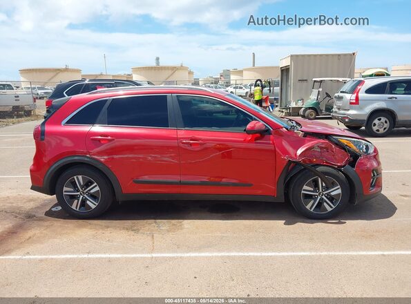 KNDCB3LCXM5479664 2021 KIA NIRO Red Widok wnętrza z tyłu