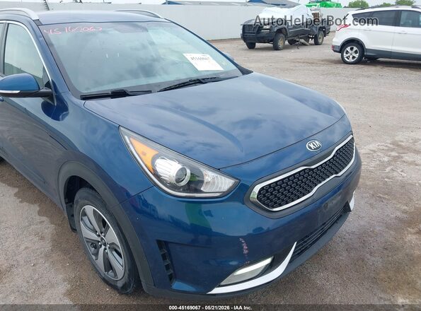KNDCC3LC0K5339052 2019 KIA NIRO Blue Front view