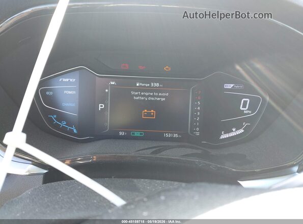 KNDCC3LC9M5482245 2021 KIA NIRO White უკანა სავარძლების ხედი