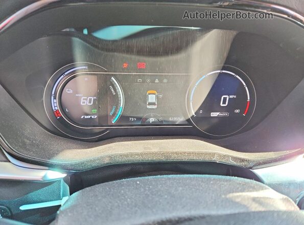 KNDCC3LG4N5116617 2022 KIA NIRO Gray Vista del cuadro de instrumentos