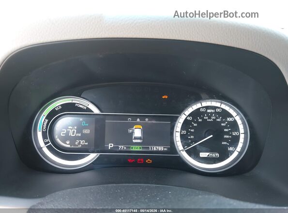 KNDCM3LD0K5337629 2019 KIA NIRO PLUG-IN HYBRID Silver უკანა სავარძლების ხედი