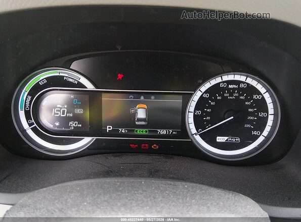 KNDCM3LD5K5234335 2019 KIA NIRO PLUG-IN HYBRID White Rear seats view